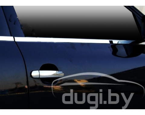 Нижние молдинги стекол (нерж.) для Passat B5